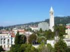 Overlooking the UC Berkeley campus with the hills in the background.