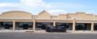 The façade of Printers Park Market Center is completed. This was formerly a Kmart. For a long time it sat vacant. Then it became a youth center. The area is becoming revitalized and attracting new businesses.