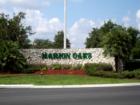 Entry sign for Marion Oaks at intersection of SR-484 and Marion Oaks Blvd. This entry features a waterfall and plenty of landscaping not visible in this photo.