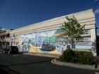 Check out the painting on the side of this Downtown Rosveille Buidling