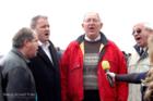 Barbershop Quartet Singing National Anthem on Opening Day at Swing Baseball Game with Lucky Lang