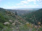 This is a look back at Manitou Springs from Barr Trail.
