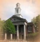 The church on Brooklyn College campus:
      Erected in 1910.  The classical Georgian body is combined with a Greek Temple front, complete with fluted columns. 