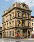 The Kings County Savings Bank in Williamsburg, Brooklyn. Erected in 1860 out of "Dorchester" sandstone.  