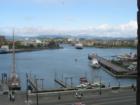 Our view from the Empress Hotel. That's the Coho coming into port to bring another group over from Port Angeles, WA.
