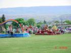 Staging the floats at Triangle Park in Wenatchee prior to the Grand Parade at the 2006 Apple Blossom Festival