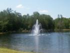 Fountains are a common sight at Auburn Lakes
