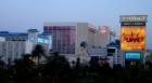 Imperial Palace, The Flamingo and Mirage.  Seen from the north.  April 2007