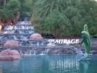 Mirage water, sign and dolphin.  April 2007