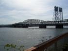 View from Vancouver of the bridge to Portland