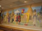 Toppenish is the City of Murals.  It's a fascinating place to drive (or walk) around.  I was most amazed at this mural IN the Toppenish McDonalds store.