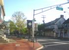 Medford - Bank and Main - early evening in spring