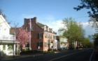 Medford - Main Street - early evening in spring