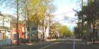 Medford - Main Street - early evening in spring