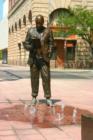 Wichita is a very picturesque (albeit FLAT) town with many sculptures, parks, and some rather unusual water features..