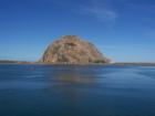 Morro Bay Rock - View from a dock in the harbor