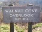 walnut Cove overlook on the Blue Ridge Parkway