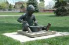 Statue in Bega Park, downtown Littleton.  Bega, Australia is Littleton's sister city, thus the name of the park.