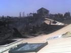 Remnants of Lone Cedar Restaurant after it was destroyed by fire 5/1/07