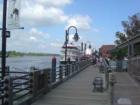 The downtown riverwalk