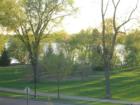 A view of Lake Nokomis from above on Woodlawn Avenue in Minneapolis.