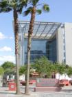 Centennial Plaza in downtown Las Vegas, NV. The Lloyd D. George Federal District Courthouse is in the background.
