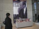 Gerald Ford Museum in Grand Rapids, Mi.  Lobby display honoring former president  w/mementos & remembrances