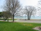 View of Lake Michigan from Kennedy Drive Bandshell Area