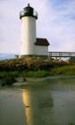 Annisquam River lighthouse, at the entrance to the Atlantic Ocean.