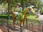 Horse Fever Statue on the common in Ocala Florida