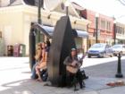 Street Musicians and Tourists Love the Flat Iron, Downtown Asheville