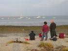Picnicking on Pavillion Beach, another view