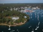 Aerial view of Manchester Harbor