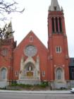 St. Mary's Cathedral, located downtown at 22 W. Kiowa.  The first mass was said back in 1860.
