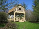 "The Parklands" gazebo located on the grounds at The Parklands. 