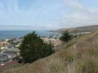 On the hill overlooking Cayucos looking North at the pier and coast.