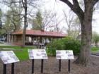Learn more about the history of Old Colorado City by stopping at these placards at Bancroft Park.