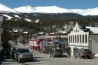 Breckenridge with the ski mountain behind