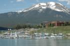The Dillon Marina with Buffalo Mountain in the Background