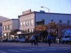 Downtown Cayucos.  Cayuceans as we call ourselves do not hesitate to exchange notes in the middle of the street.