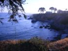 Picturesque view of the bluffs- taken from north end of Lucerne, by Highway One, looking northwards to Cambria.