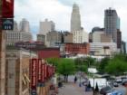 The back side of the City Market affords this view of downtown Kansas City.