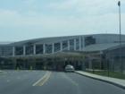 The Harrisburg International Airport is located in Middletown, about 8 miles southeast of Harrisburg. Shown is the entry to the outbound passeneger entry to ticketing and baggage check.