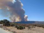 Wildfires occasionally strike when the weather is hot, dry and windy. This photo was taken off Los Tules Road in Warner Springs during the fires of 2002. (http://www.SanDiegoPreviews.com)
