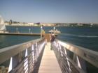 The boat ramp at the private dock at the Bali Hai Restaurant on Shelter Island