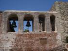 Bells that formerly hung in the bell tower of Great Stone Church-Mission San Juan Capistrano