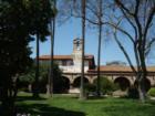 View from the west wing to the Central Garden-Mission San Juan Capistrano.