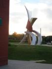Sculpture seen from the BSO