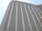 Mandalay Bay hotel and casino main building looming large