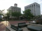 View of the old Heers Building and square in Springfield, Missouri.